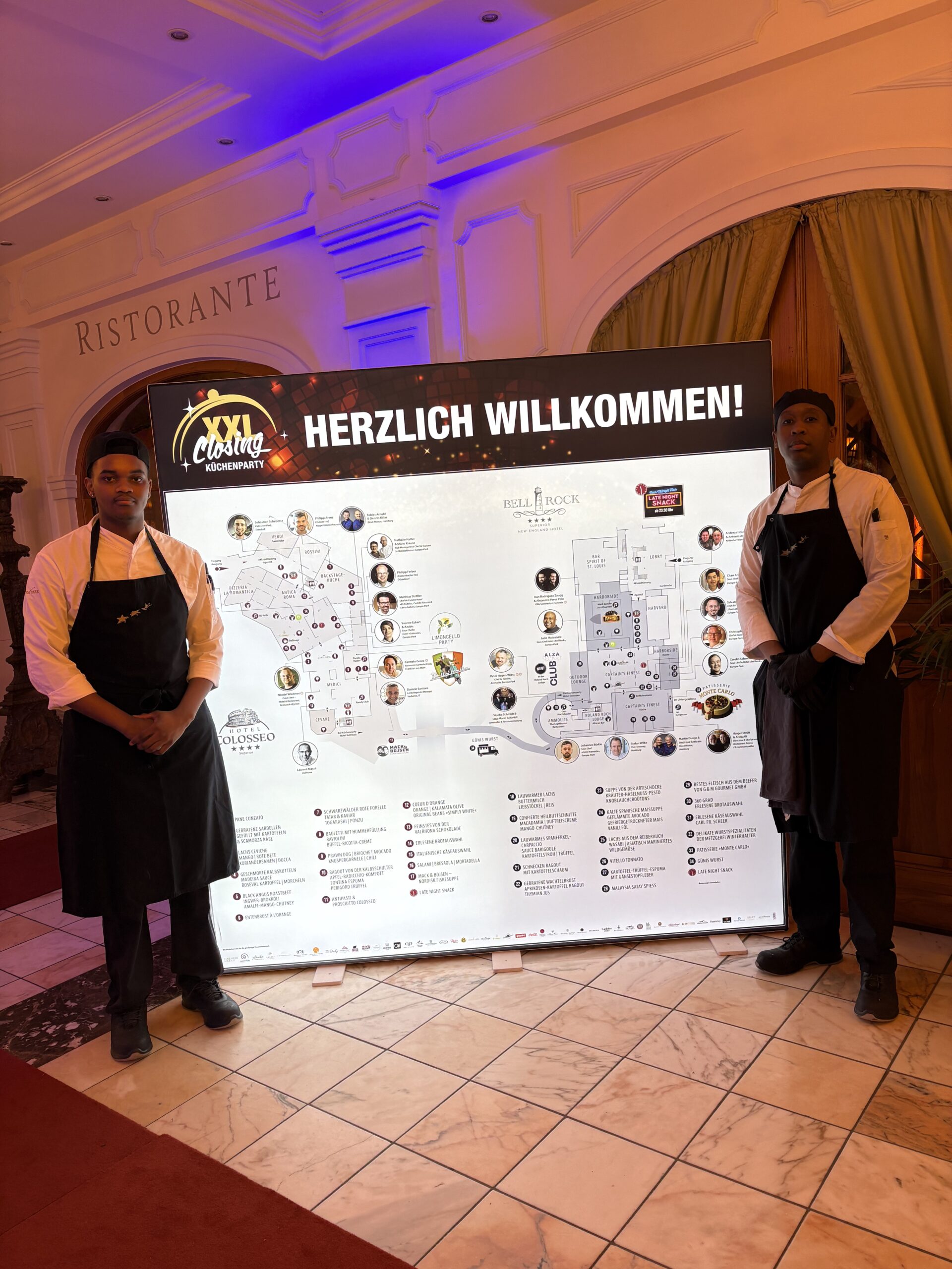 2 South Africans experience XXL Closing Küchenparty at Europa Park